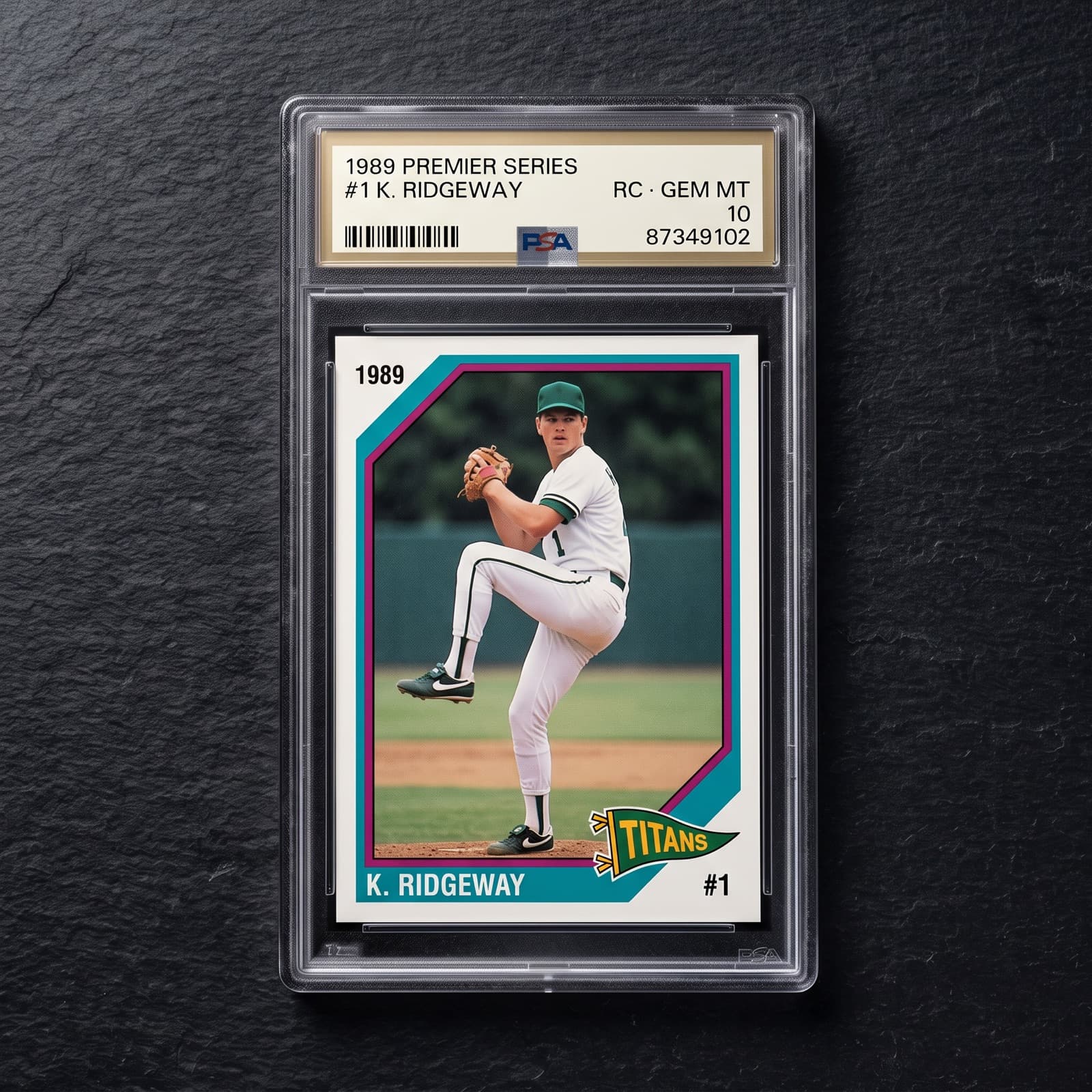 1989 Premier Series #1 — Ken Ridgeway — graded PSA 10