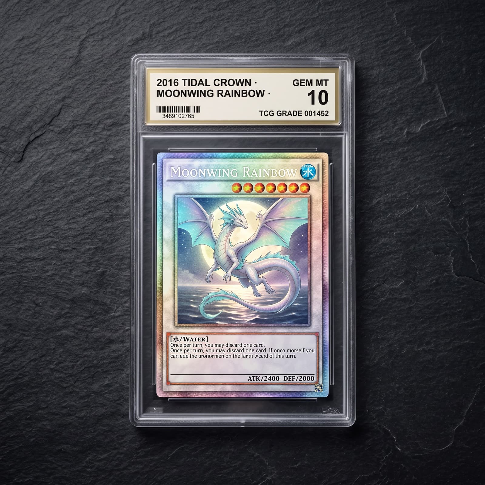 2016 Tidal Crown — Moonwing Rainbow Rare — graded PSA 10